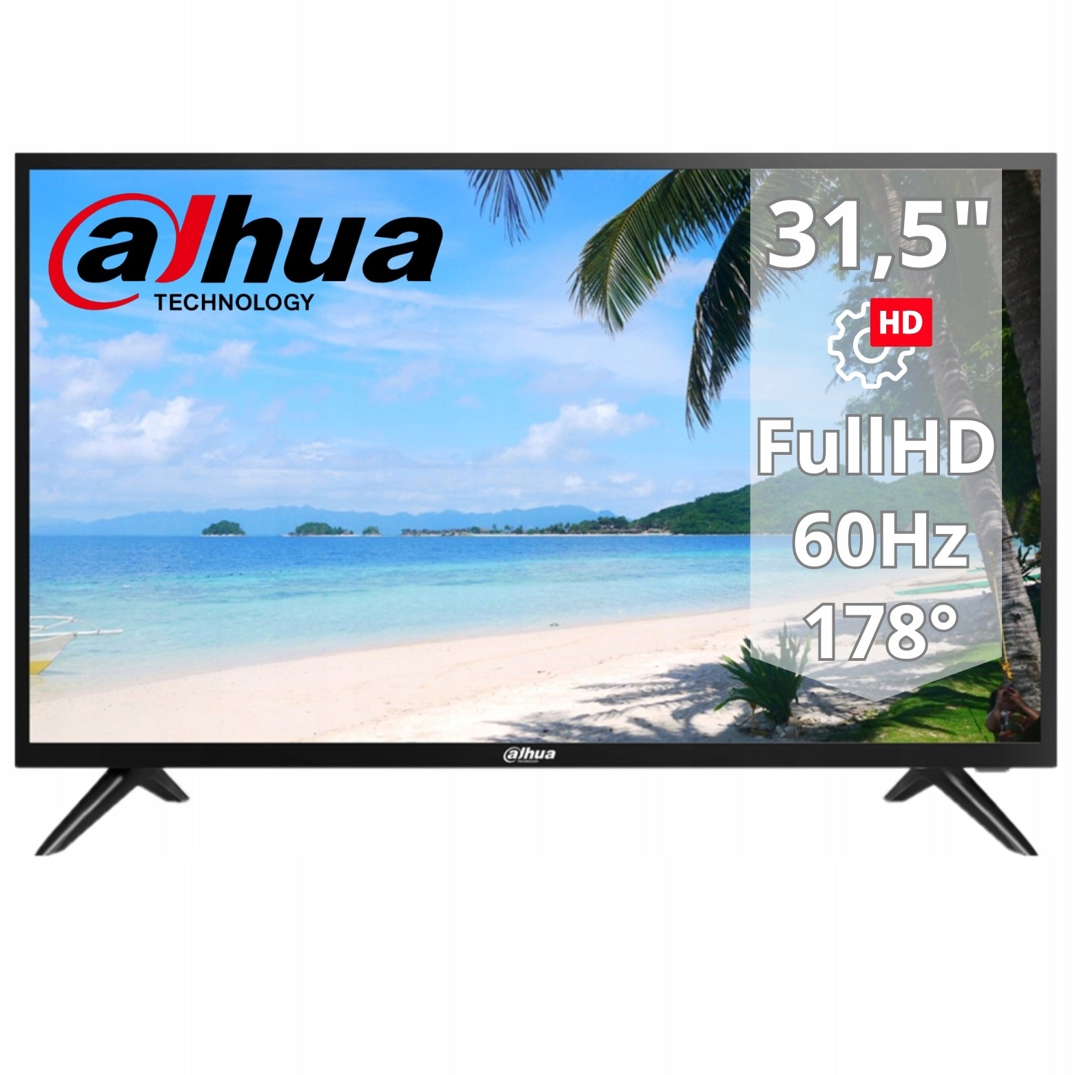 Monitor Dahua 31,5" FHD LM32-F200 1920x1080 60Hz HDMI VGA USB Speakers 24/7