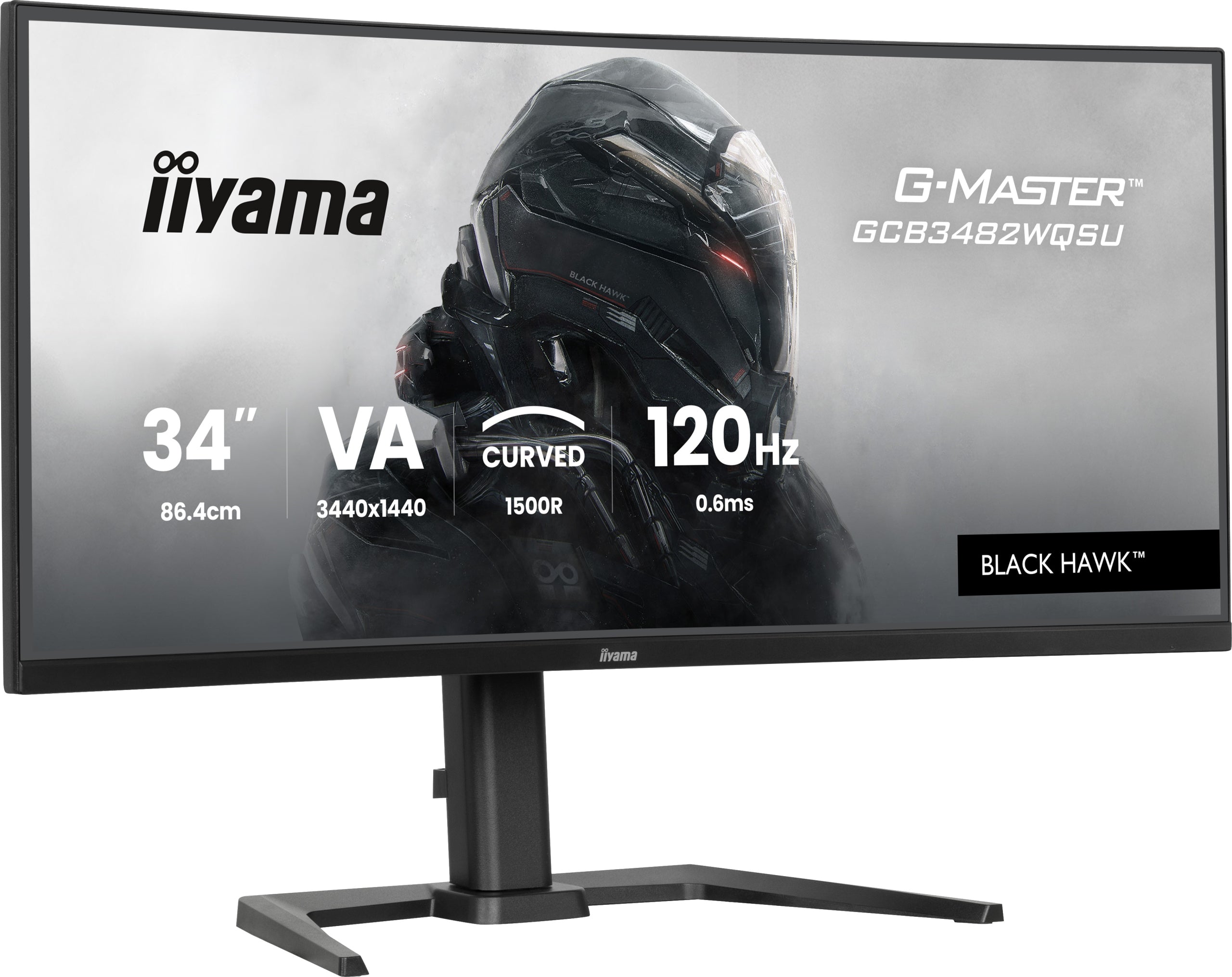 Monitor IIYAMA 34" G-Master GCB3482WQSU-B1 UWQHD 120Hz HDR 21:9 500cd USB Packaging status original