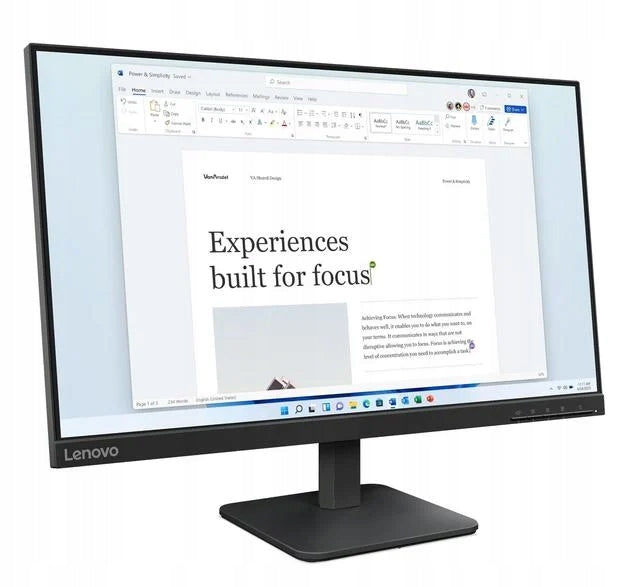 Monitor LENOVO L24-4E 23.8 FHD IPS 4ms 100Hz Black Packaging status original
