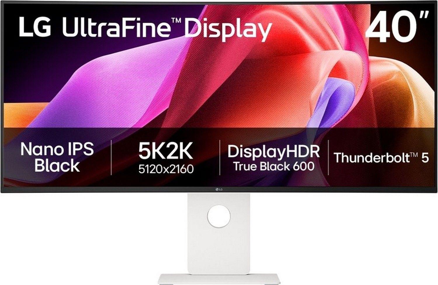 Monitor LG UltraFine 40U990A-W - 5K2K Nano IPS Black Thunderbolt 5 HDR 600