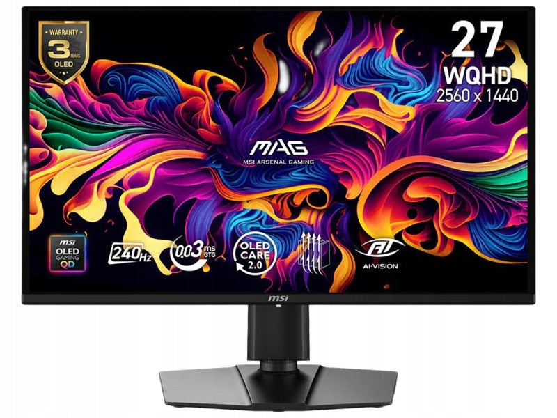 Monitor MSI MAG 274QP QD-OLED X24 26.5" 2560x1440px 240Hz 0.03 ms GTG