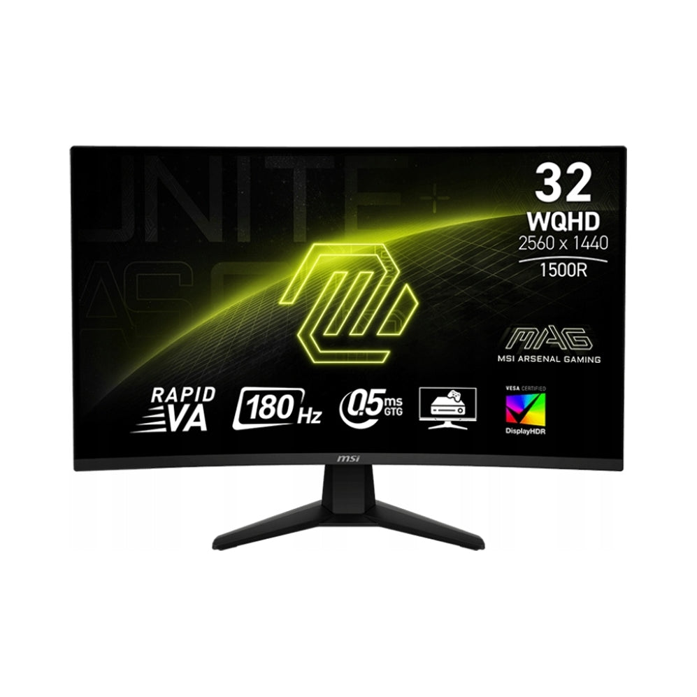 Monitor MSI MAG 32CQ6F 31,5" 2560x1440 px, 180 Hz, 0,5 ms, Zakřivený