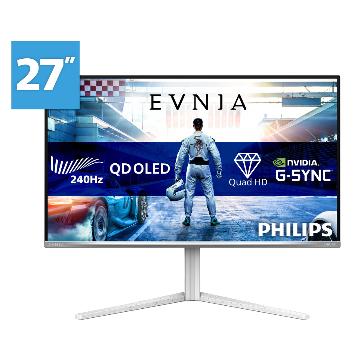 Monitor Philips 26,5" 27M2N6501L/00 QD-OLED QHD 240Hz 2xHDMI DP HUB