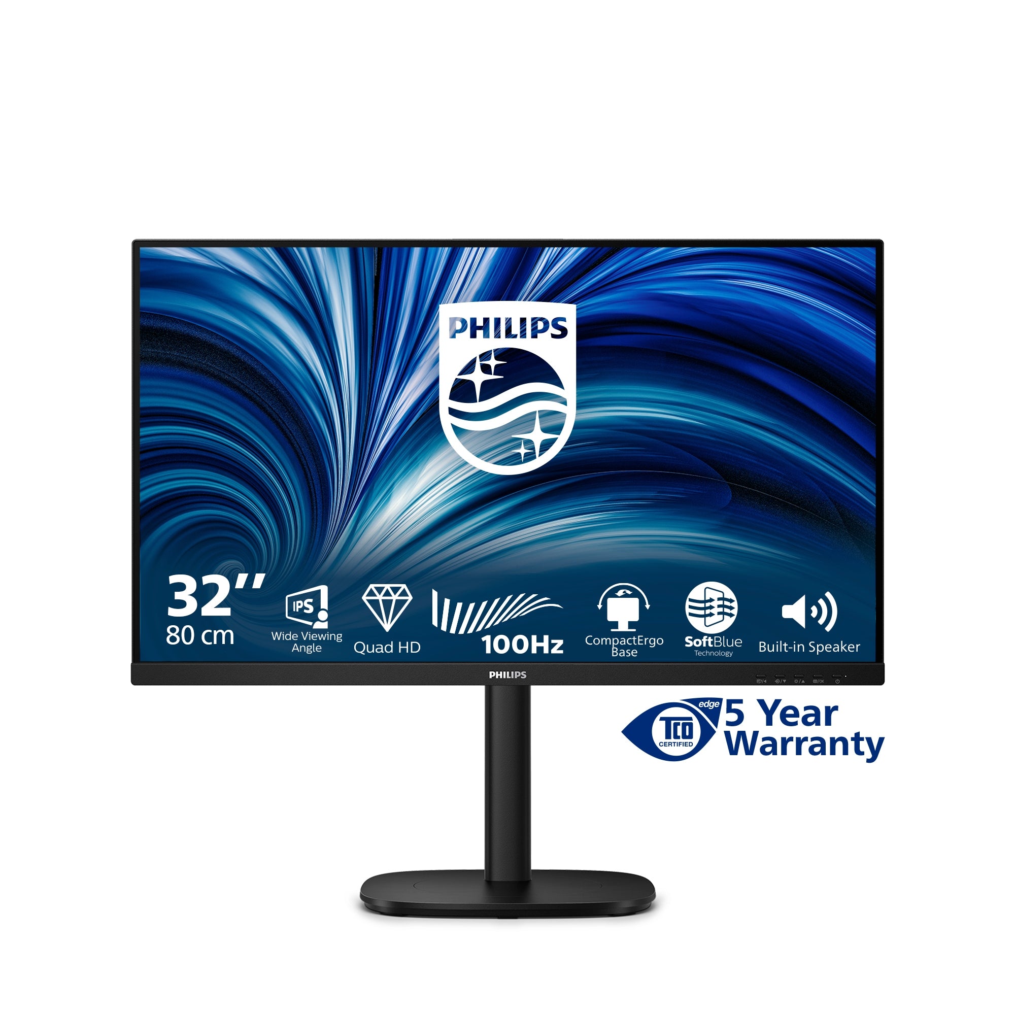 Monitor Philips 32B2N3500/00 31,5" LED QHD IPS 16:9 100Hz HAS 180mm HDMI DP