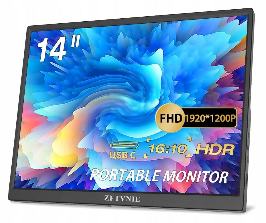 Monitor Portable 14 Inch FHD IPS ZFTVNIE HDMI