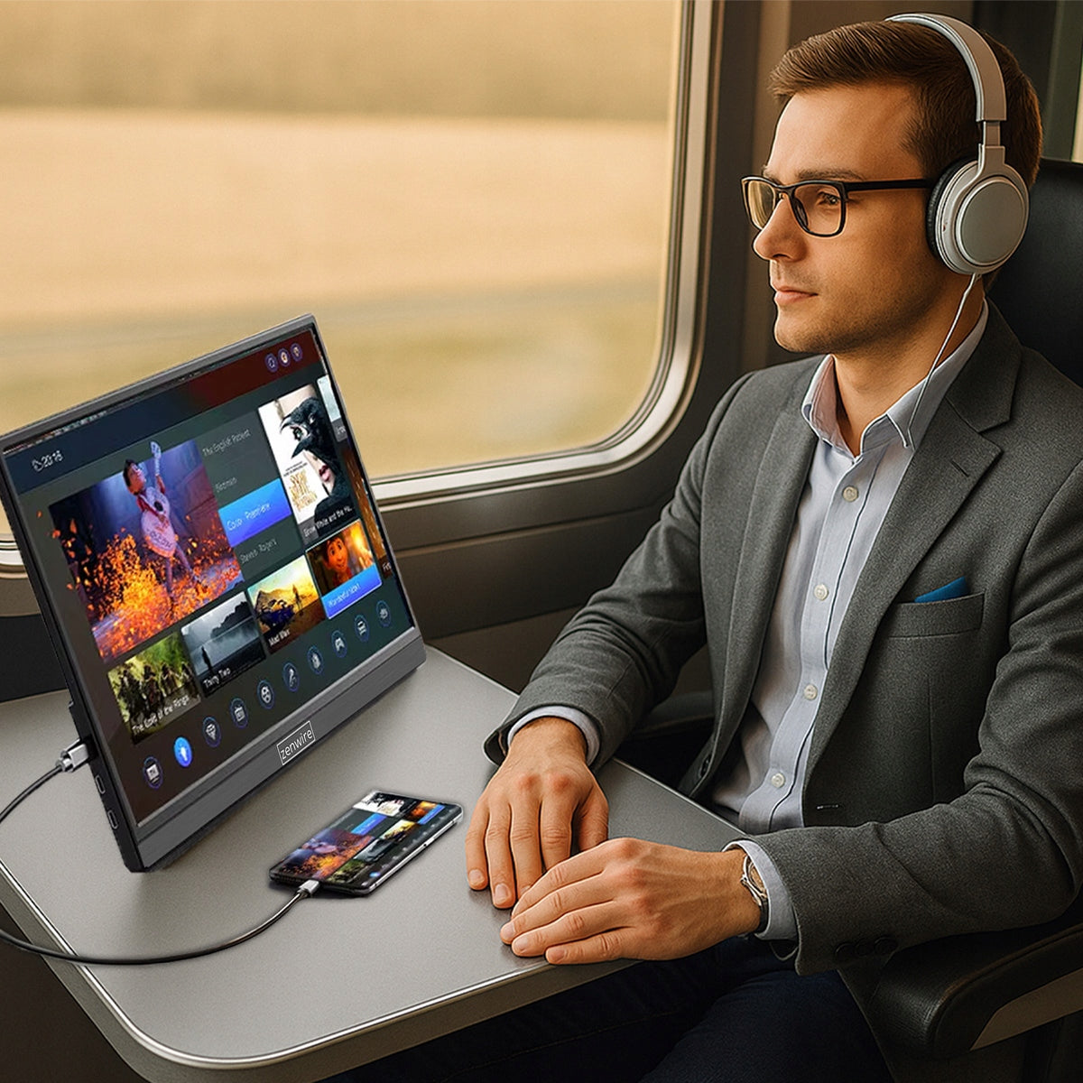 Monitor Portable USB-C Full HD 1920x1080 Mobile HDMI for Laptop 15.6 inches Packaging status original