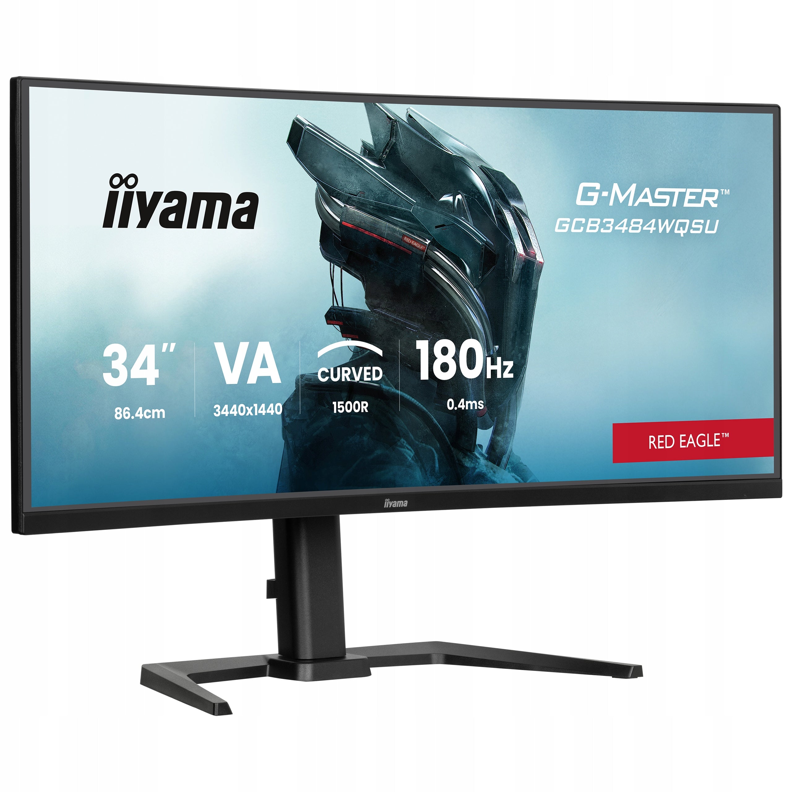Monitor curved 34" iiyama G-Master GCB3484WQSU-B1 UWQHD VA LED 180Hz EAN (GTIN) 4948570125166