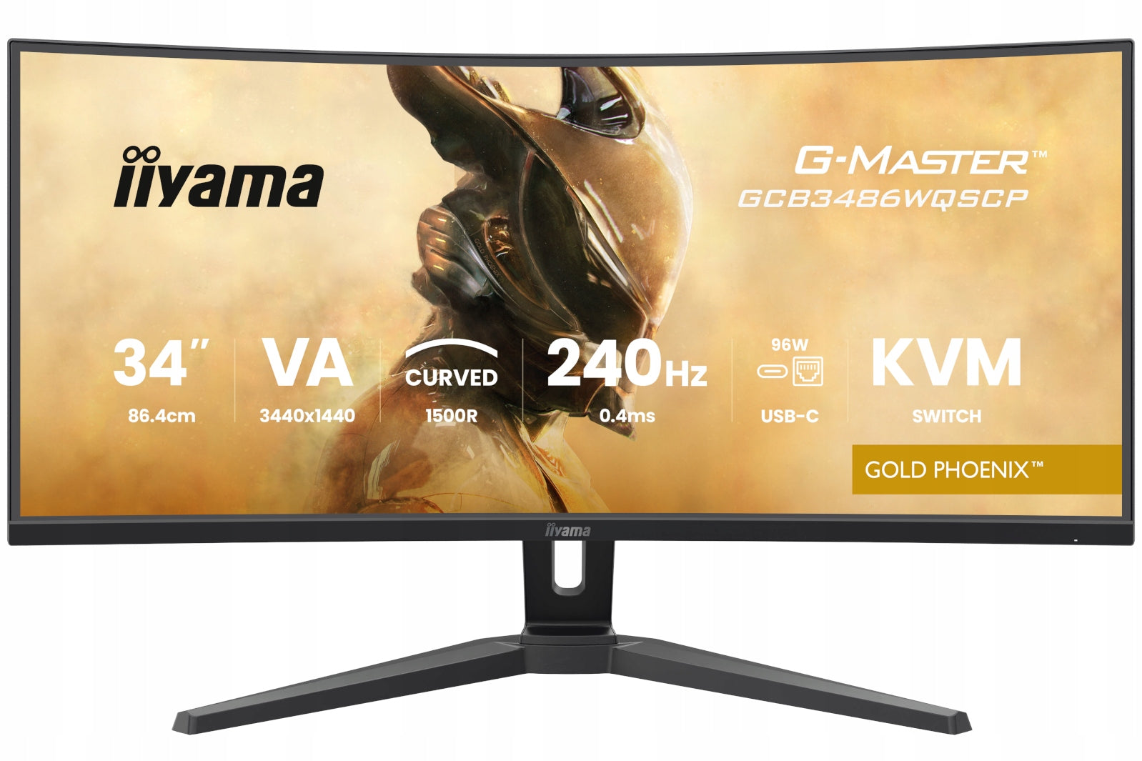 Monitor iiyama G-Master Curved GCB3486WQSCP-B1 34" UWQHD 240Hz USB-C Dock