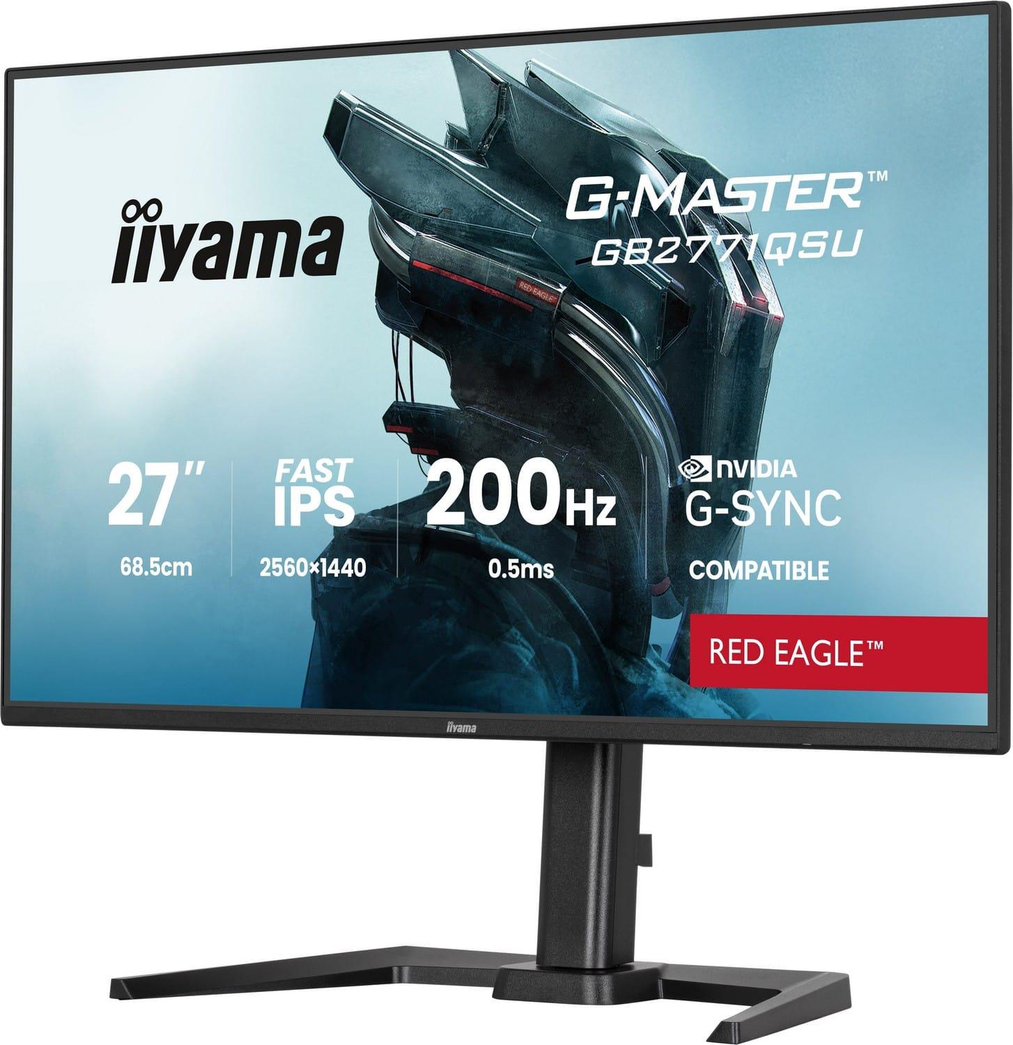 Monitor iiyama G-Master GB2771QSU-B1 Red Eagle - 200Hz QHD Fast IPS 27" Brand iiyama