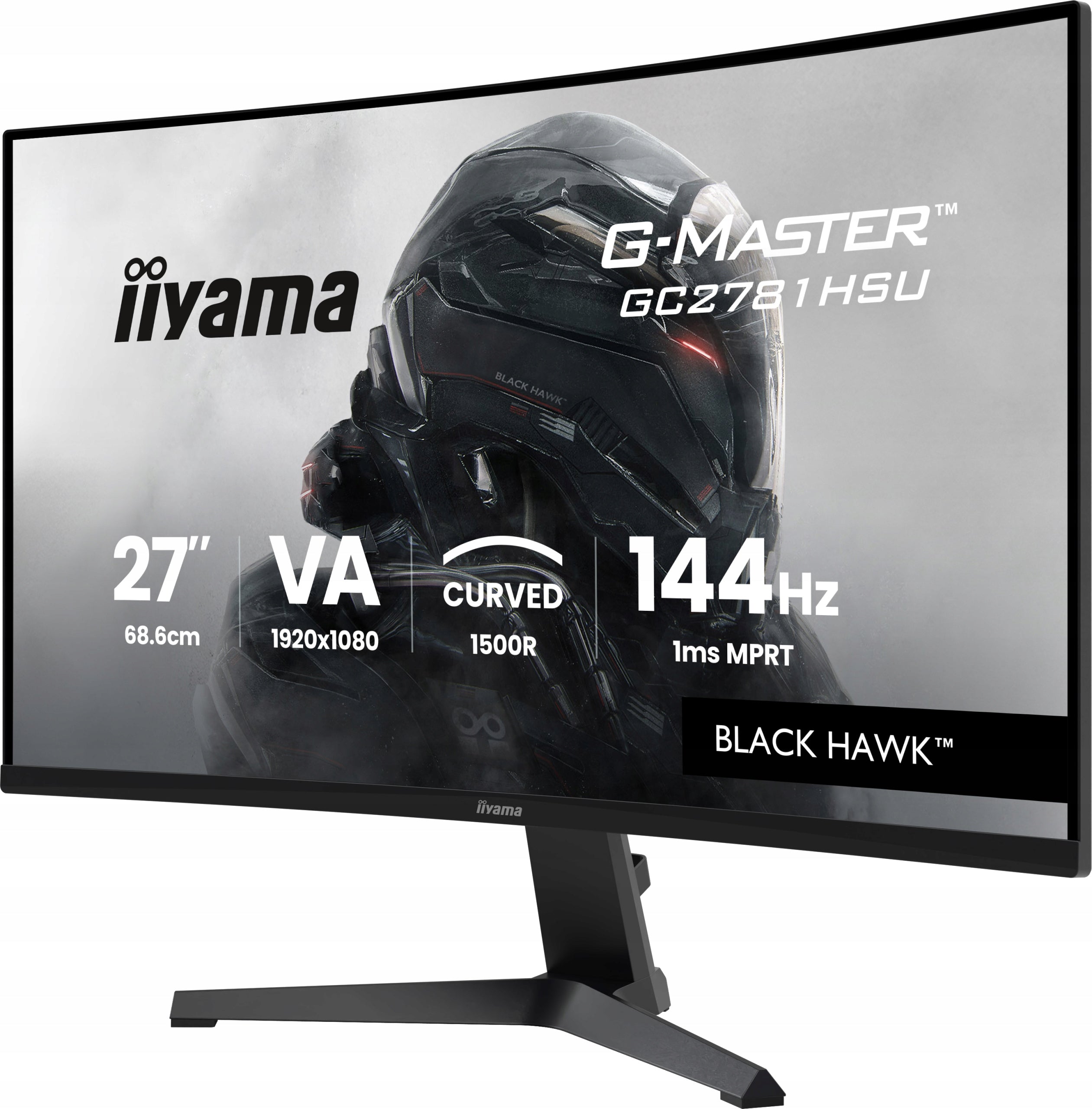 Monitor iiyama G-Master GC2781HSU-B1 27" Curved FHD VA 144Hz 1ms USB Hub Brand iiyama