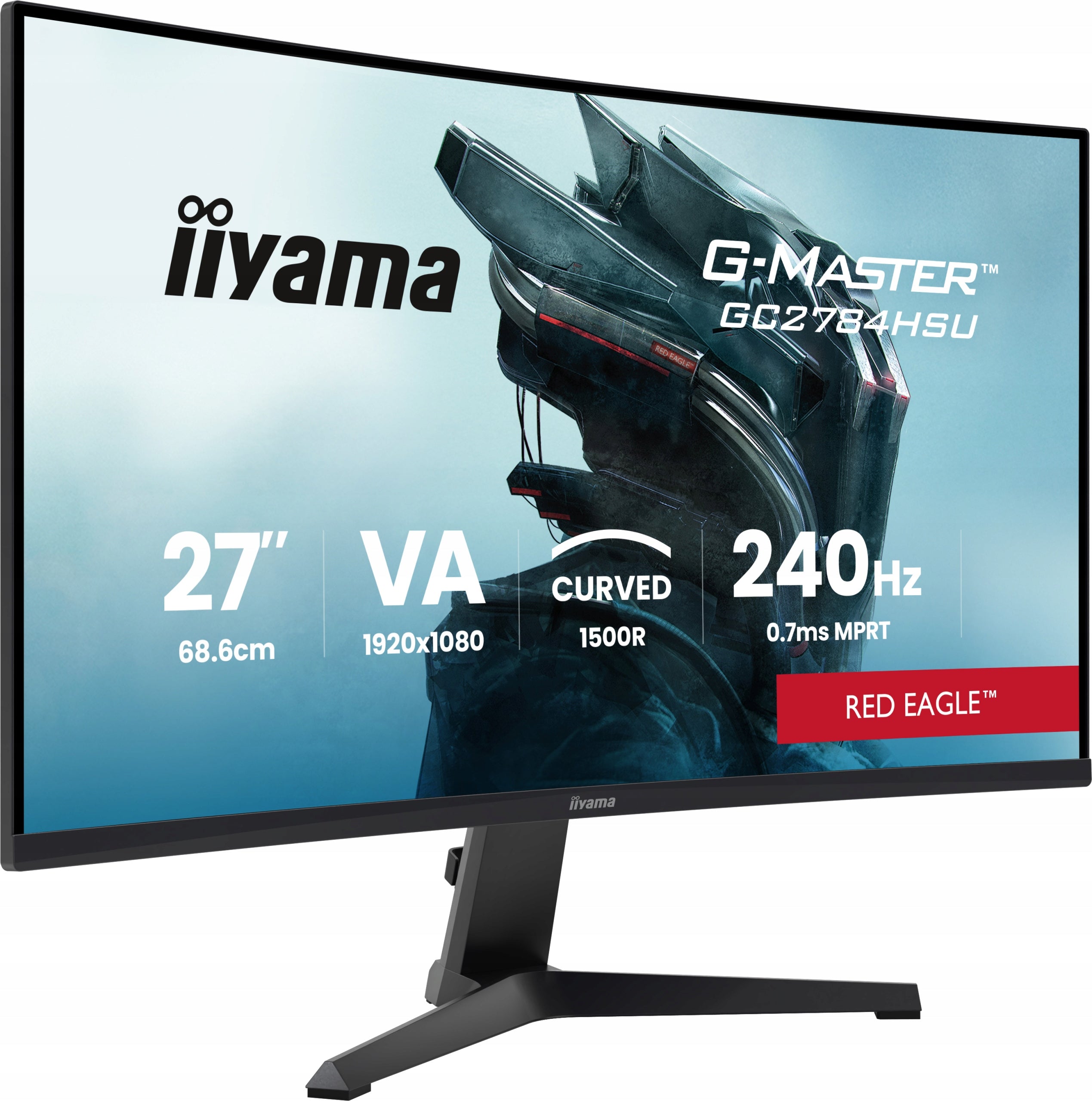 Monitor iiyama G-Master GC2784HSU-B1 27" Curved FHD VA 240Hz 0,7ms USB HUB Manufacturer code GC2784HSU-B1