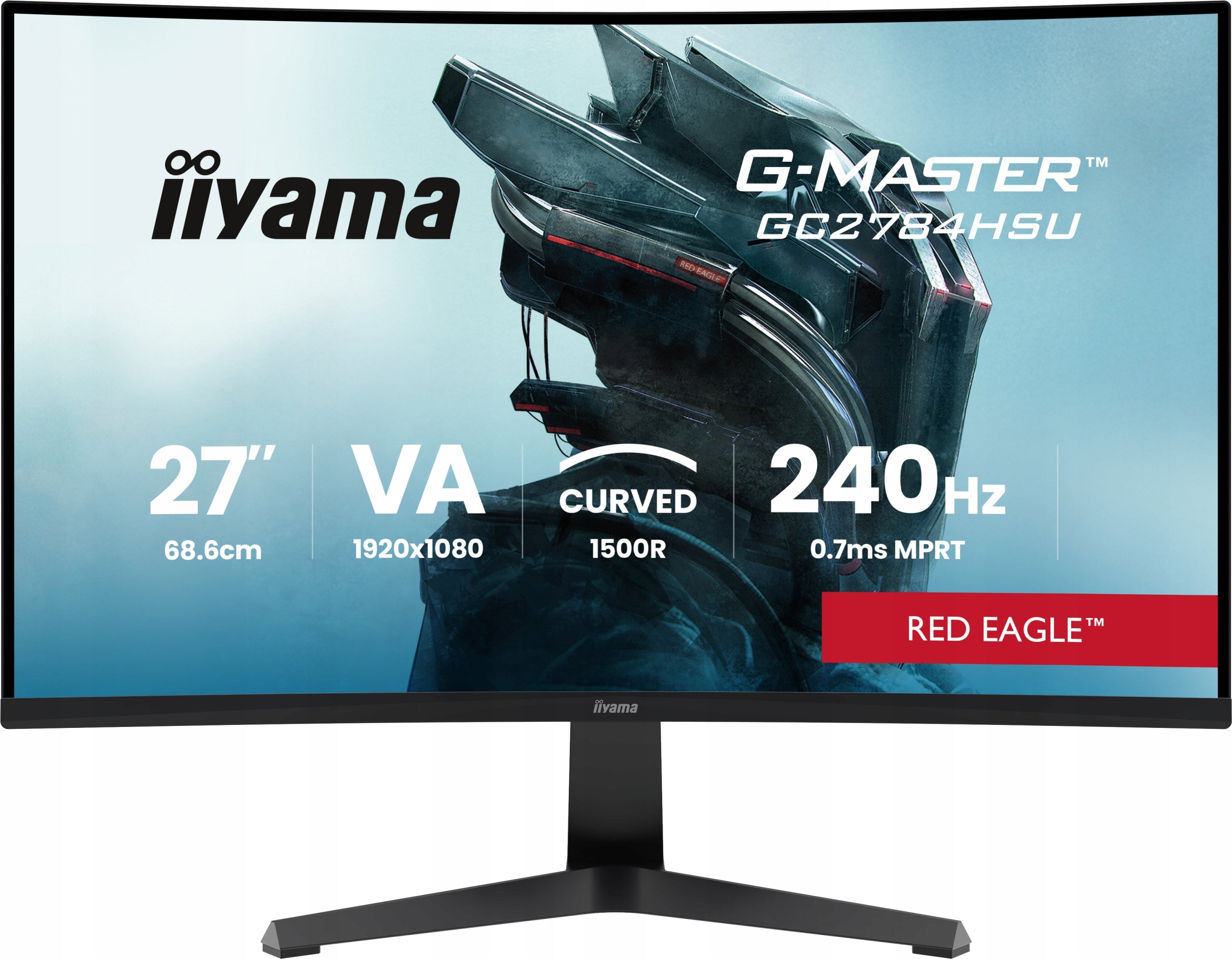 Monitor iiyama G-Master GC2784HSU-B1 27" Curved FHD VA 240Hz 0,7ms USB HUB