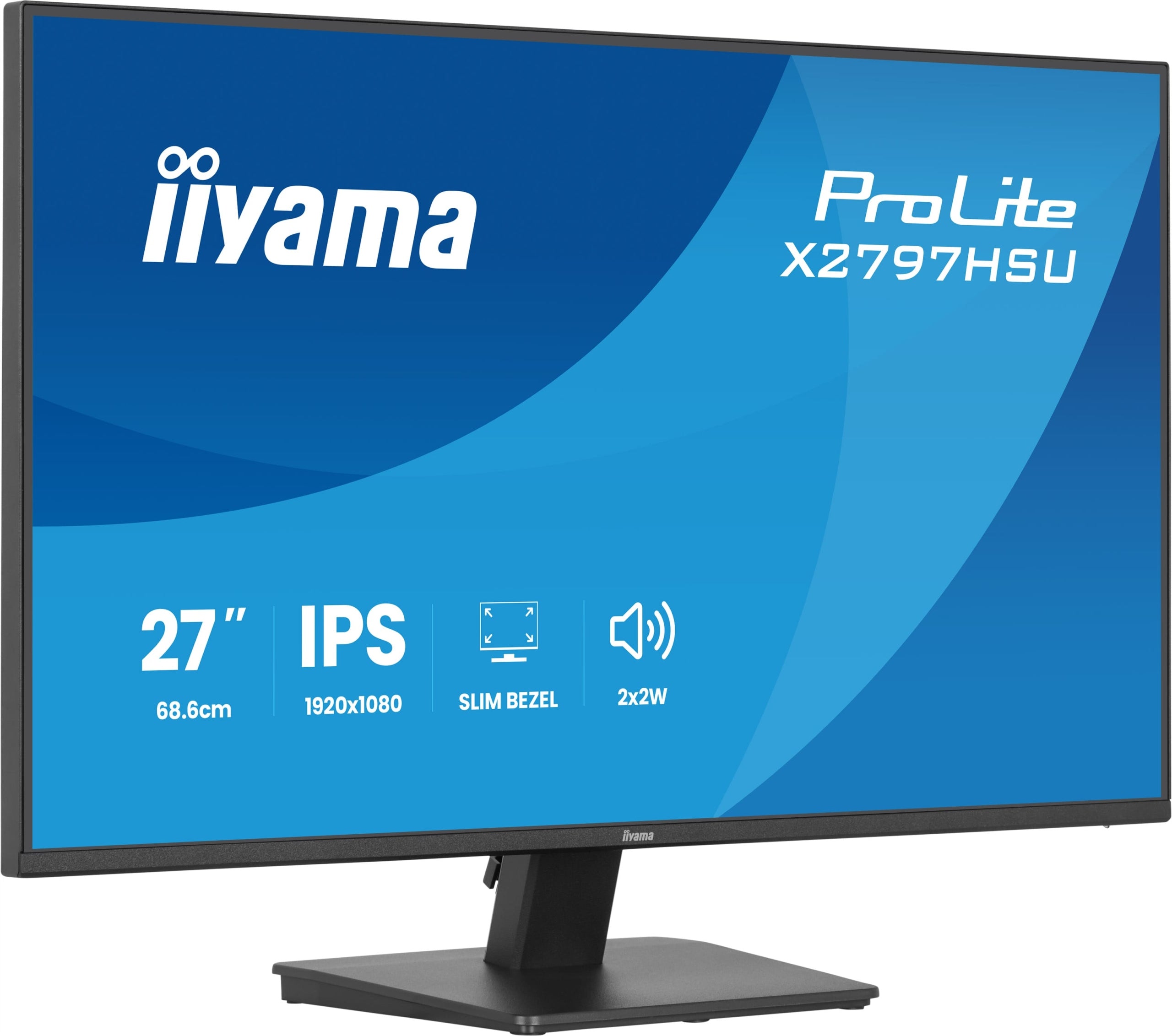 Monitor iiyama ProLite X2797HSU-B1 27 IPS LED 120Hz /HDMI, DP/ Eye Comfort