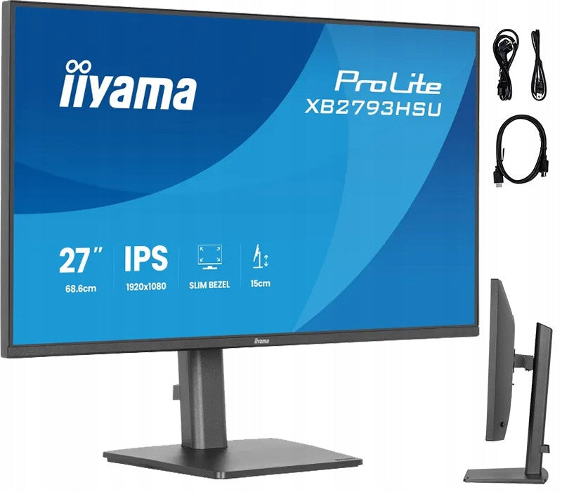 Monitor iiyama ProLite XB2793HSU-B1 27 IPS LED 120Hz 1ms /HDMI, DP/