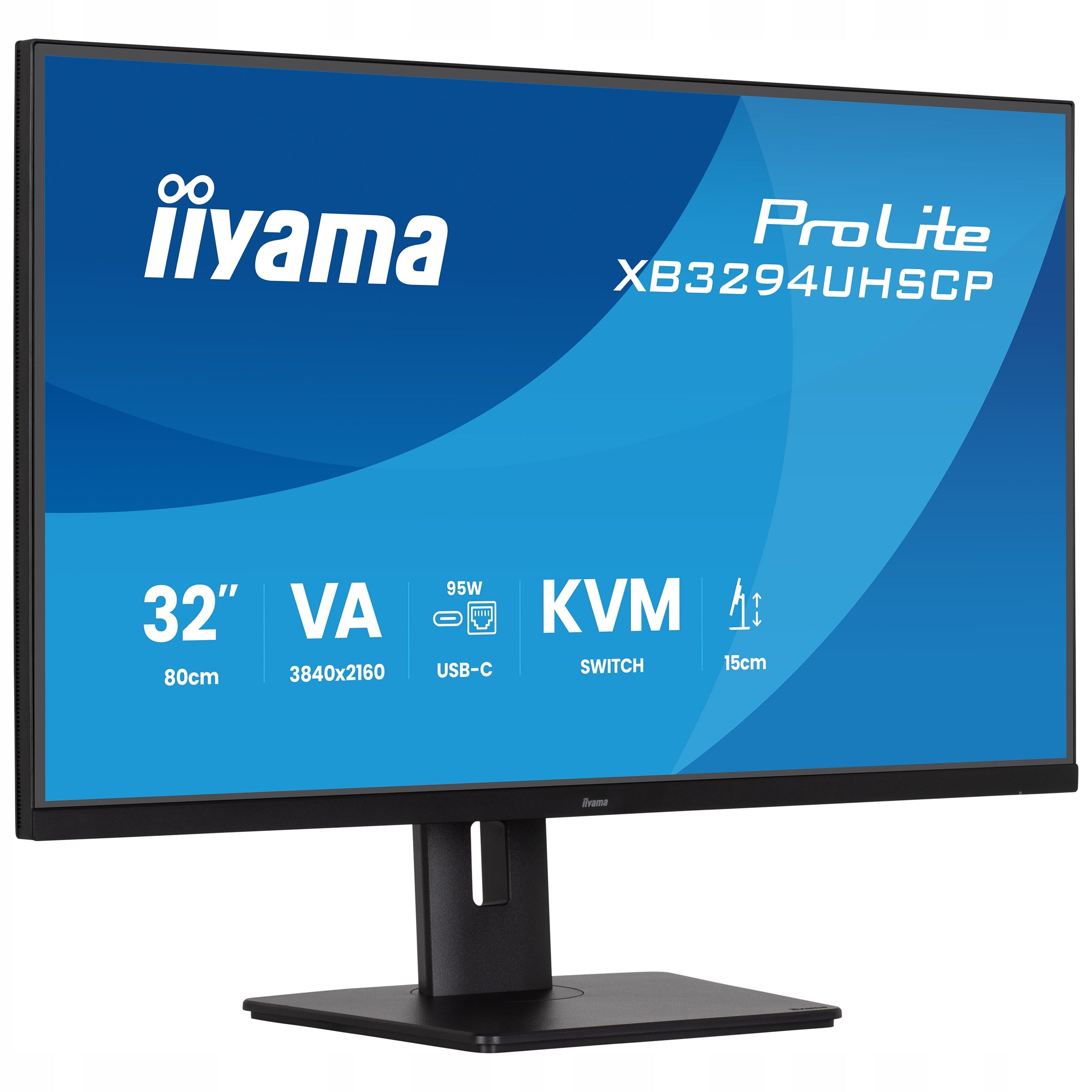 Monitor iiyama ProLite XB3294UHSCP-B1 - 4K KVM USB-C PD 90W 31.5" Brand iiyama