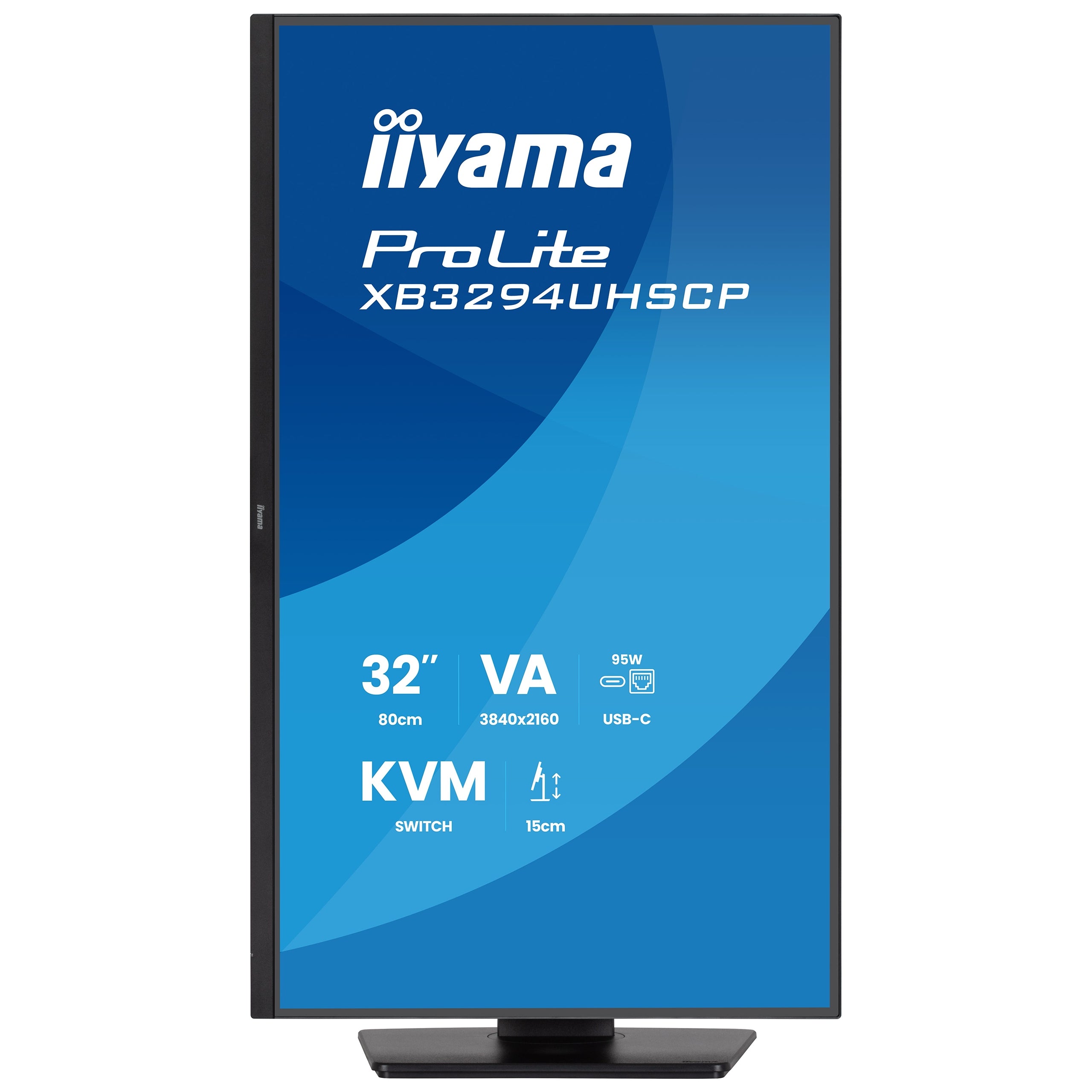 Monitor iiyama ProLite XB3294UHSCP-B1 - 4K KVM USB-C PD 90W 31.5" Packaging status original