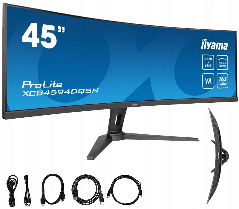 Monitor iiyama ProLite XCB4594DQSN-B1 45 bent VA LED 7.4K 165Hz 0.8ms