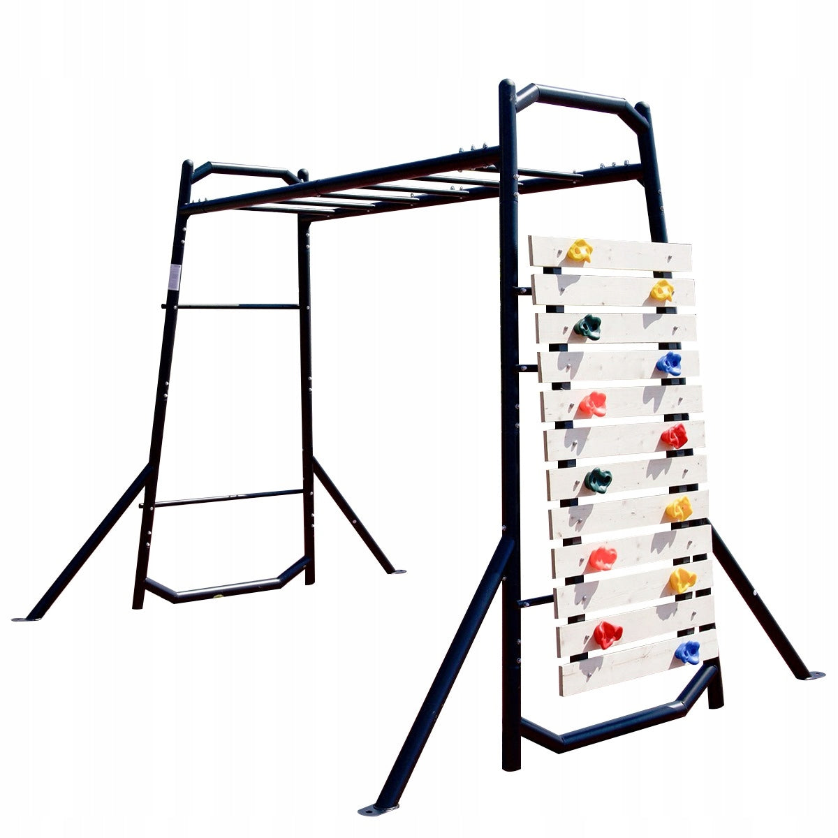 Monkey bar garden gym + climbing wall