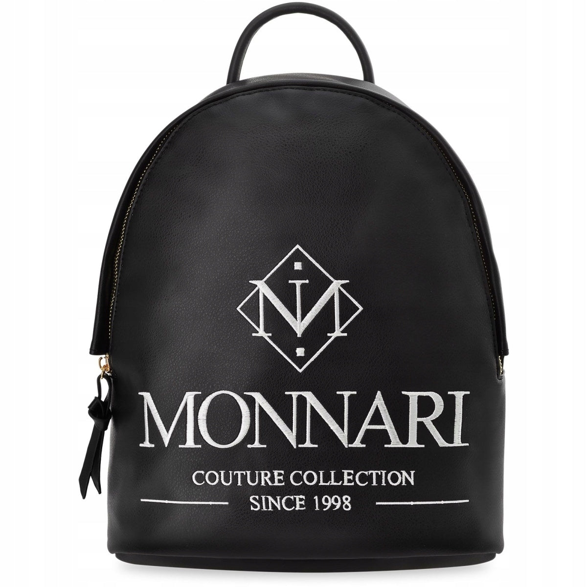 Monnari Women's Premium Backpack Elegant Urban Logo Leather Black