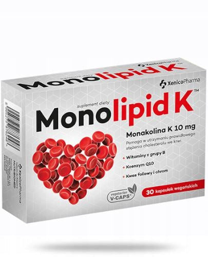 Monolipid K Xenico Pharma Cholesterol Normal Garlic Extract 30 kaps.