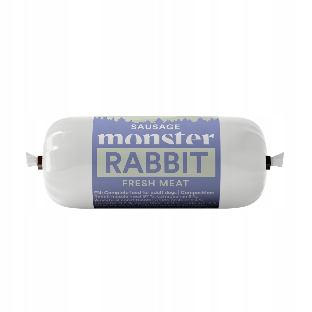 Monster Dog Sausage Rabbit 80g Wet Food for Rabbit Sausage Dog