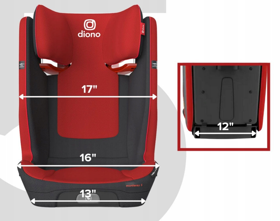 Monterey 5iST FixSafe Car Seat with High Back Black Jet Brand Diono