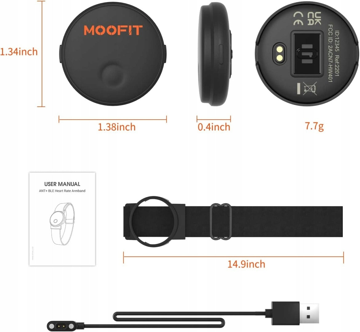 Moofit HW401 armband with heart rate monitor waterproof IP67 Bluetooth Packaging status original
