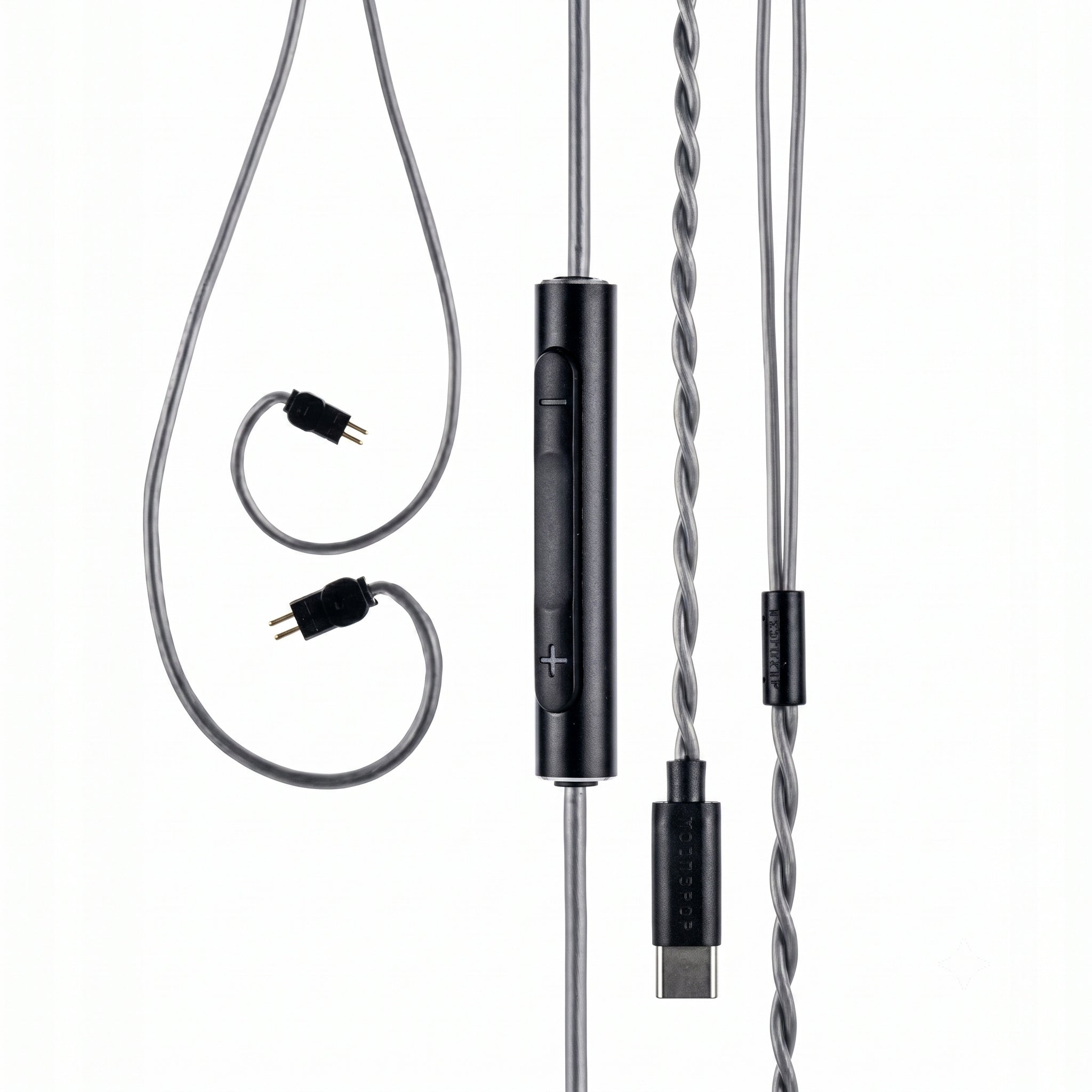 Moondrop CDSP USB-C Cable for Headphones on 2pin Remote Control Microphone