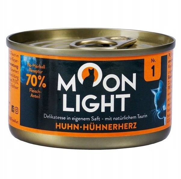 Moonlight Dinner Chicken and Chicken Hearts Cat Food 80g