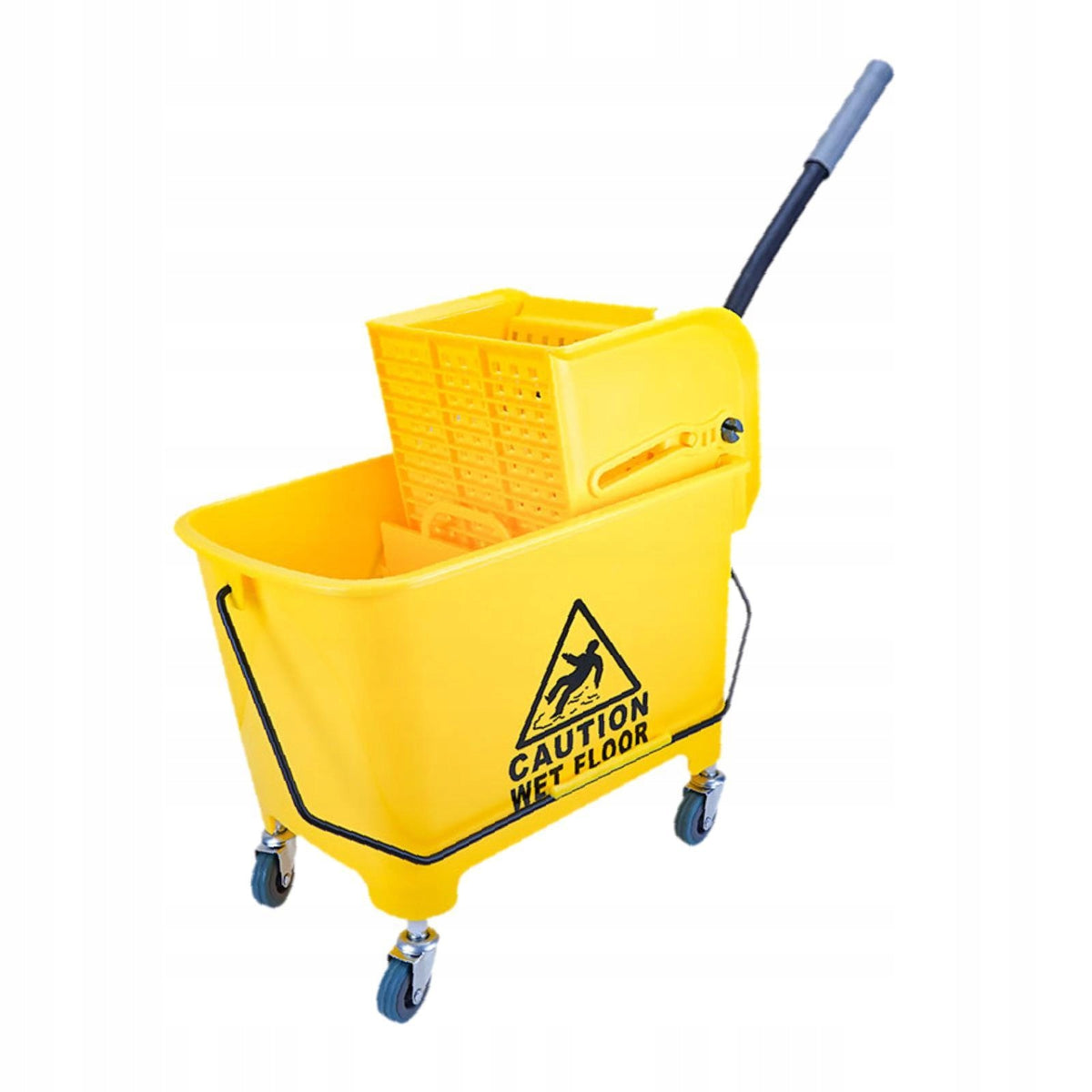 Mop Bucket on Wheels Side Press for Restaurant Sturdy Space Saving Brand no brand