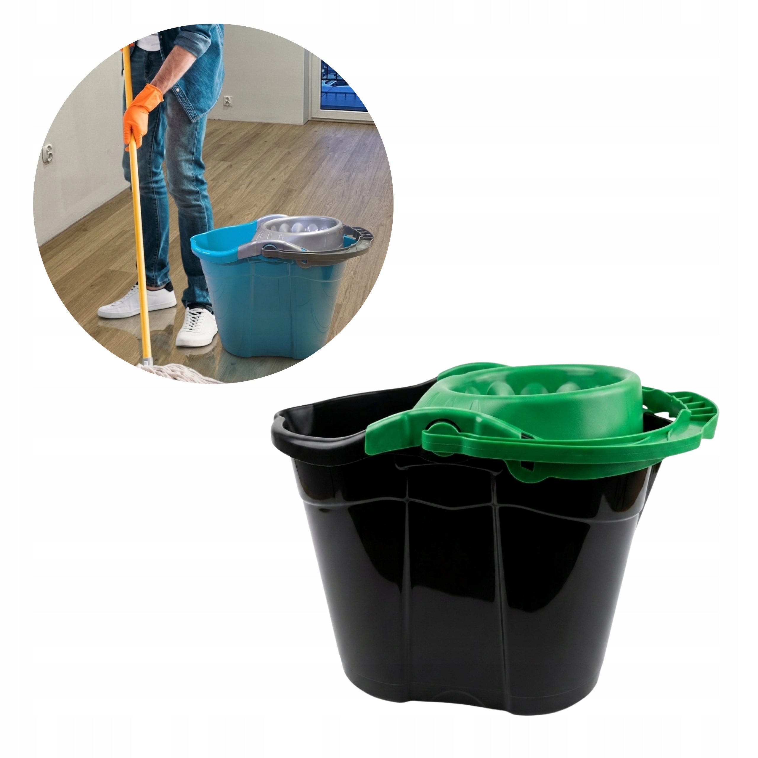 Mop Bucket with Squeezer 14L Assorted Colors