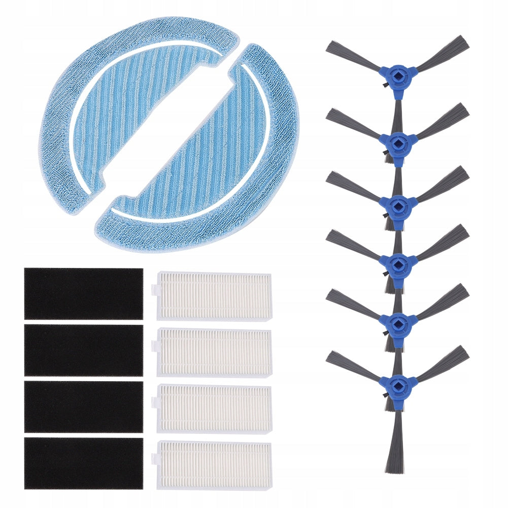 Mop Cloth Filter Replacement Kit with Side Brush Fits R8