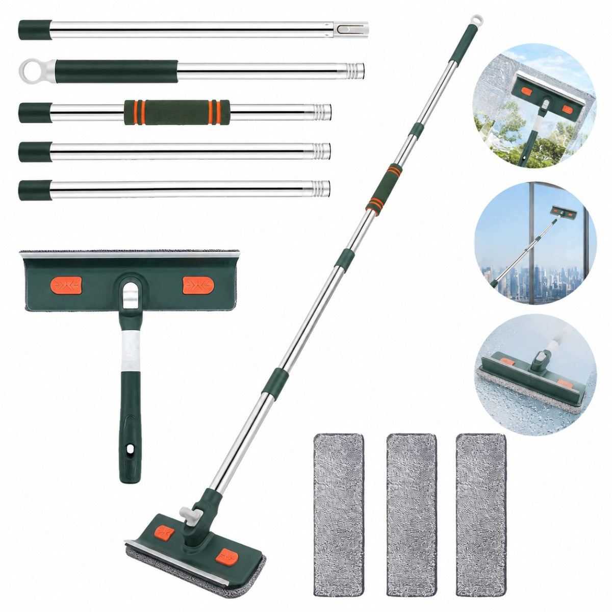 Mop FOR WINDOWS telescopic washer squeegee for washing windows of cabin mirrors long