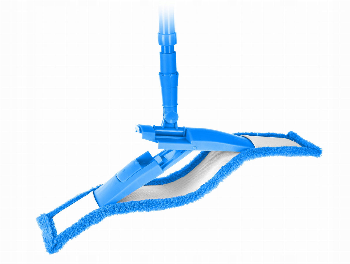 Mop Flat Microfiber Telescopic STICK HT BLUE Brand Epewex