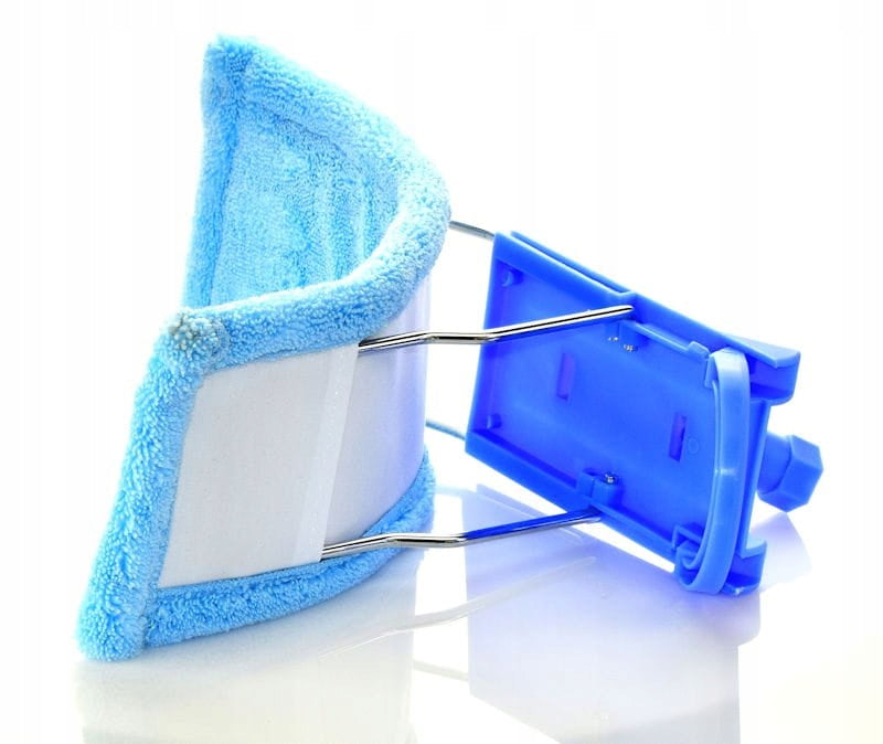 Mop Flat Thick Microfiber BLUE Telescopic STICK Color blue