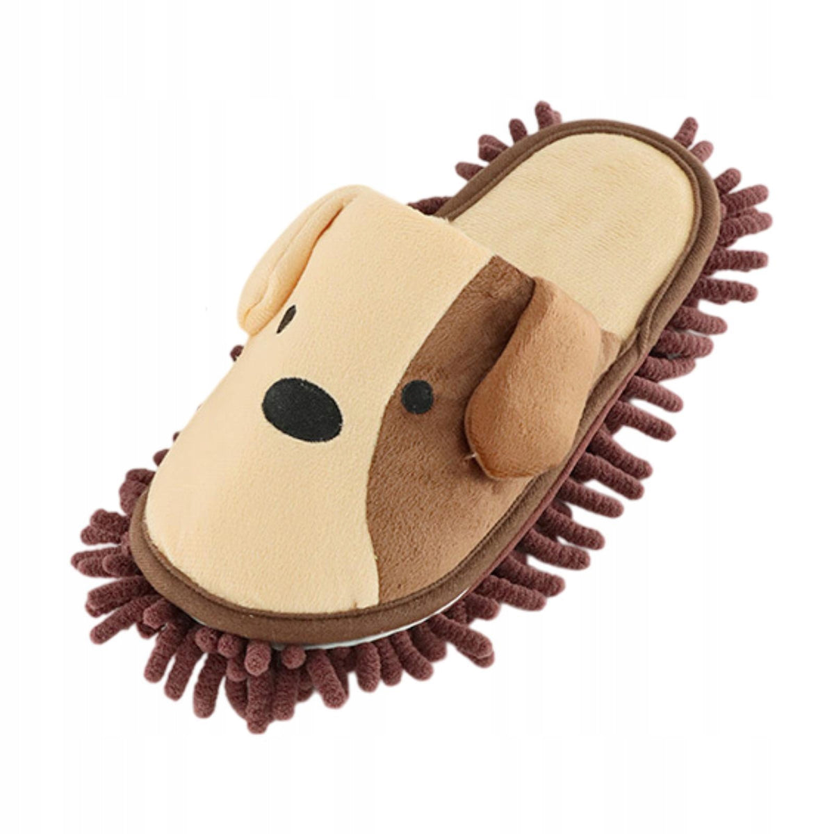 Mop Slippers Dog with Cartoons for Floor Cleaning Soft Mop Coffee 35 to