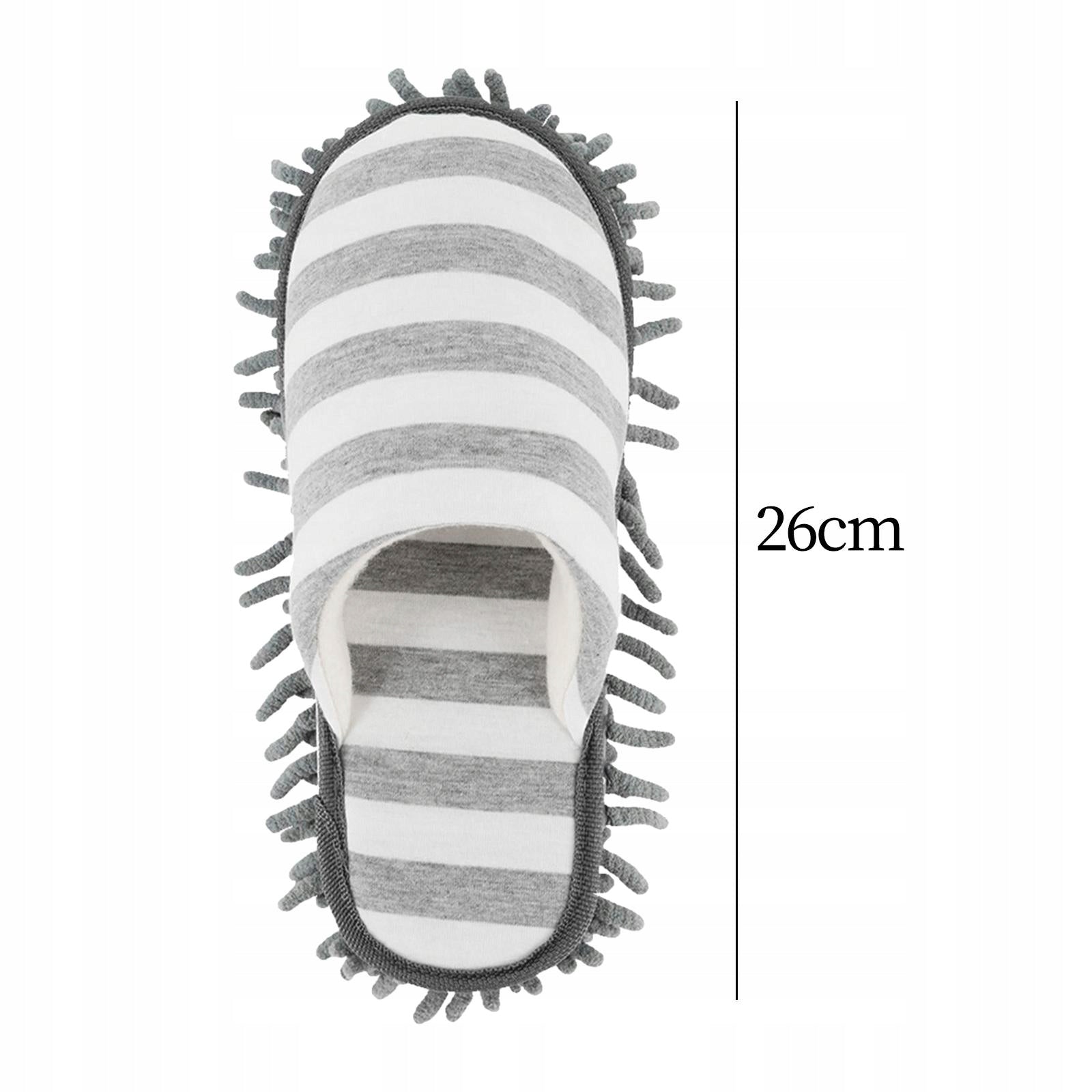 Mop Slippers Floor Cleaning Floor Slippers Reusable Microfiber Dusting Gray Brand no brand