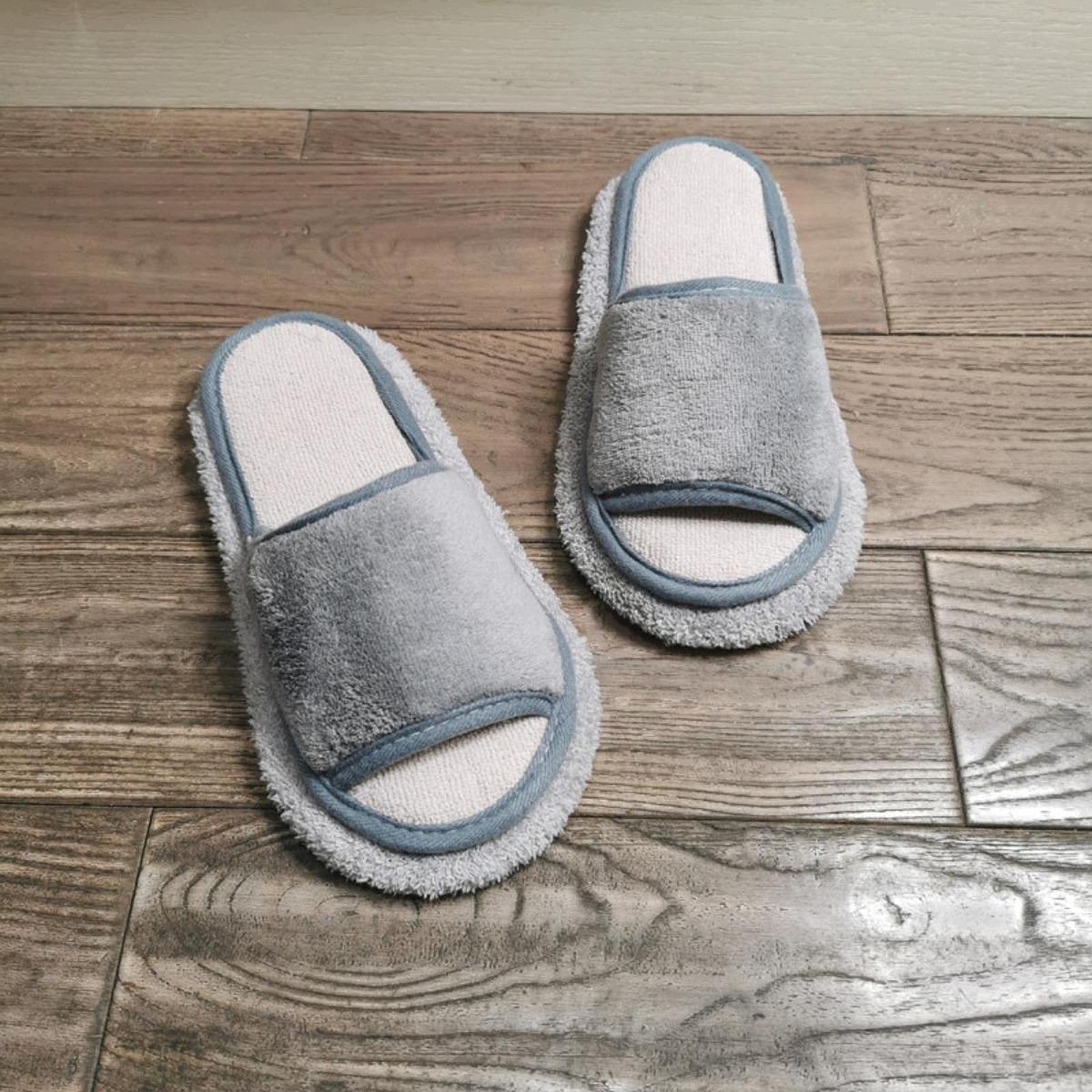Mop Slippers Floor Cleaning Washable Silent Mopping Slippers Grey 24.5cm Brand no brand
