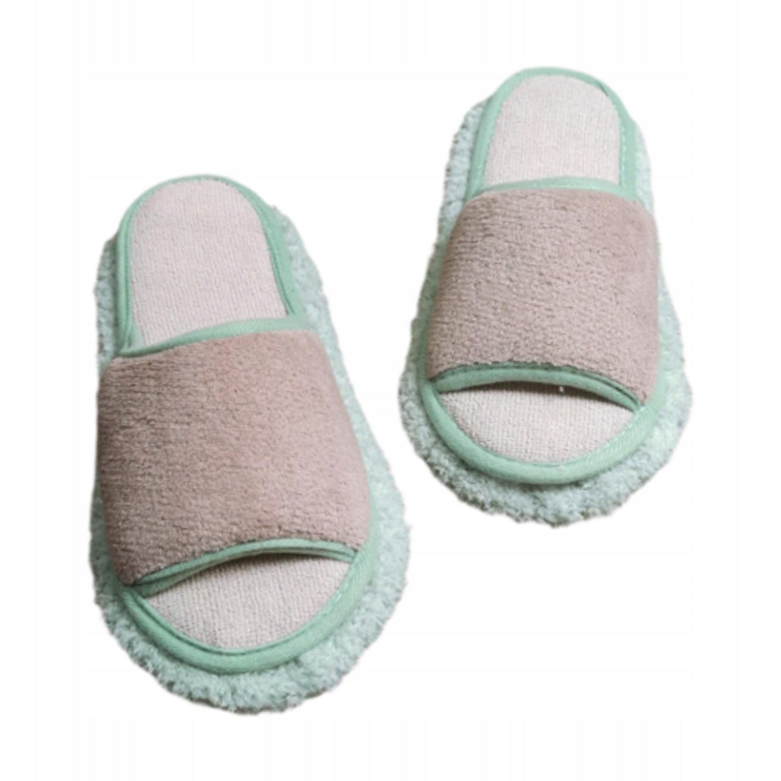 Mop Slippers Men Women Comfortable Open Toe Quiet Khaki Green 26.5cm