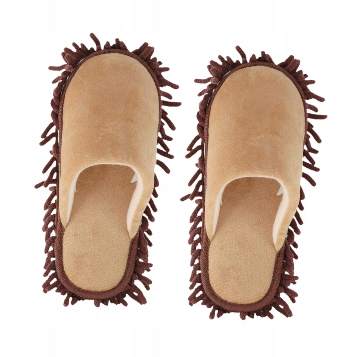 Mop Slippers, Multifunction Warm Comfortable Dusting Shoes, Floor Coffee Packaging status original