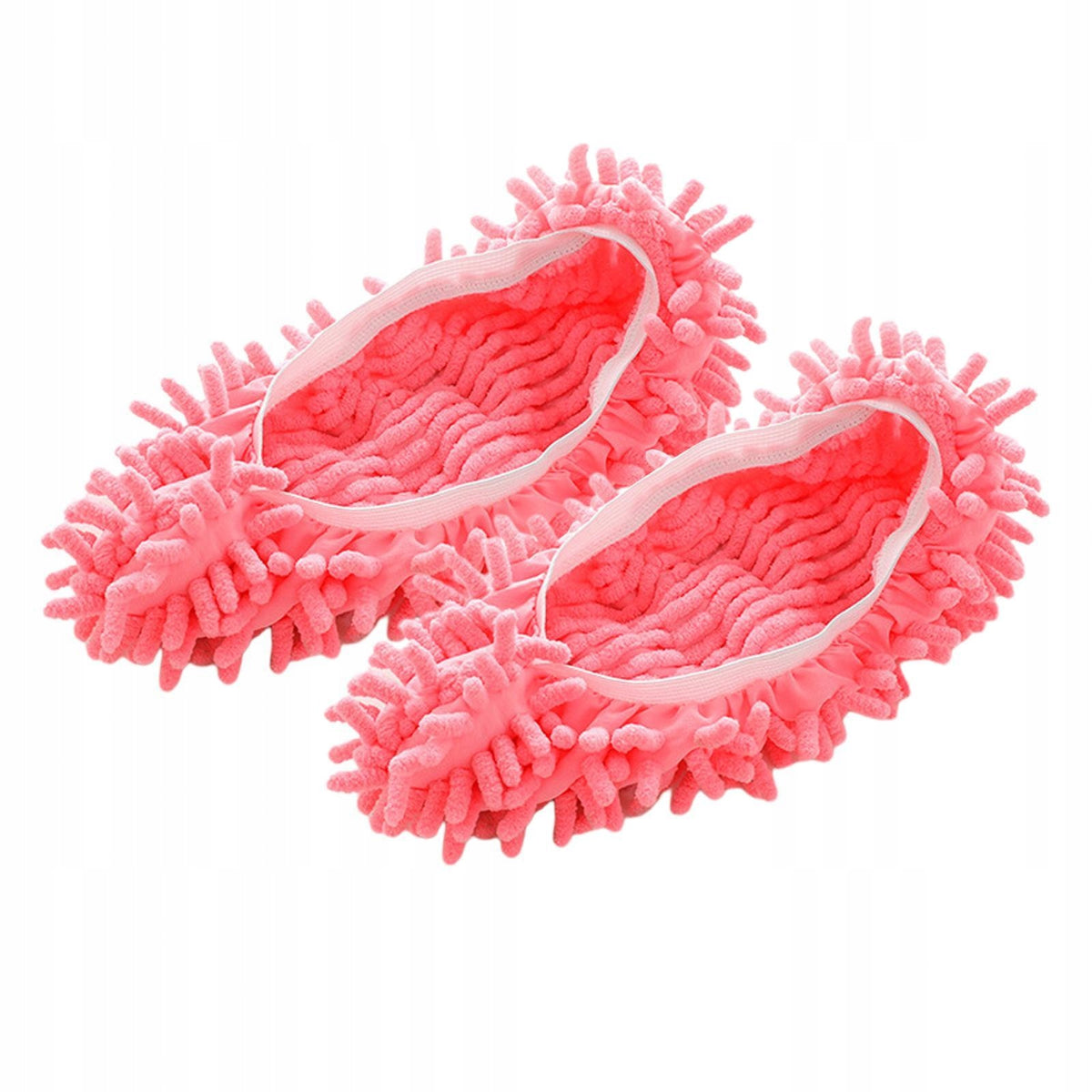 Mop Slippers Shoe Covers, Soft Microfiber Foot Dust Hair Cleaner Lazy Pink Brand no brand