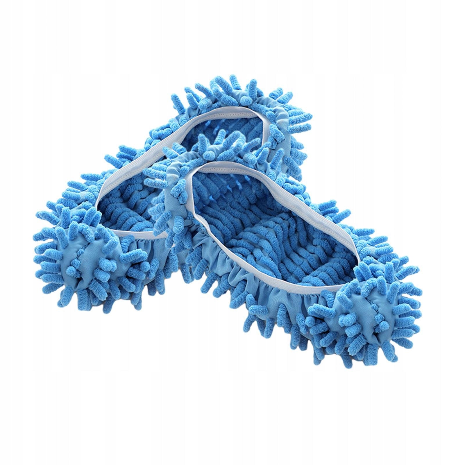 Mop Slippers Shoes Cover, Soft Microfiber Foot Dust Hair Cleaner Multi Blue