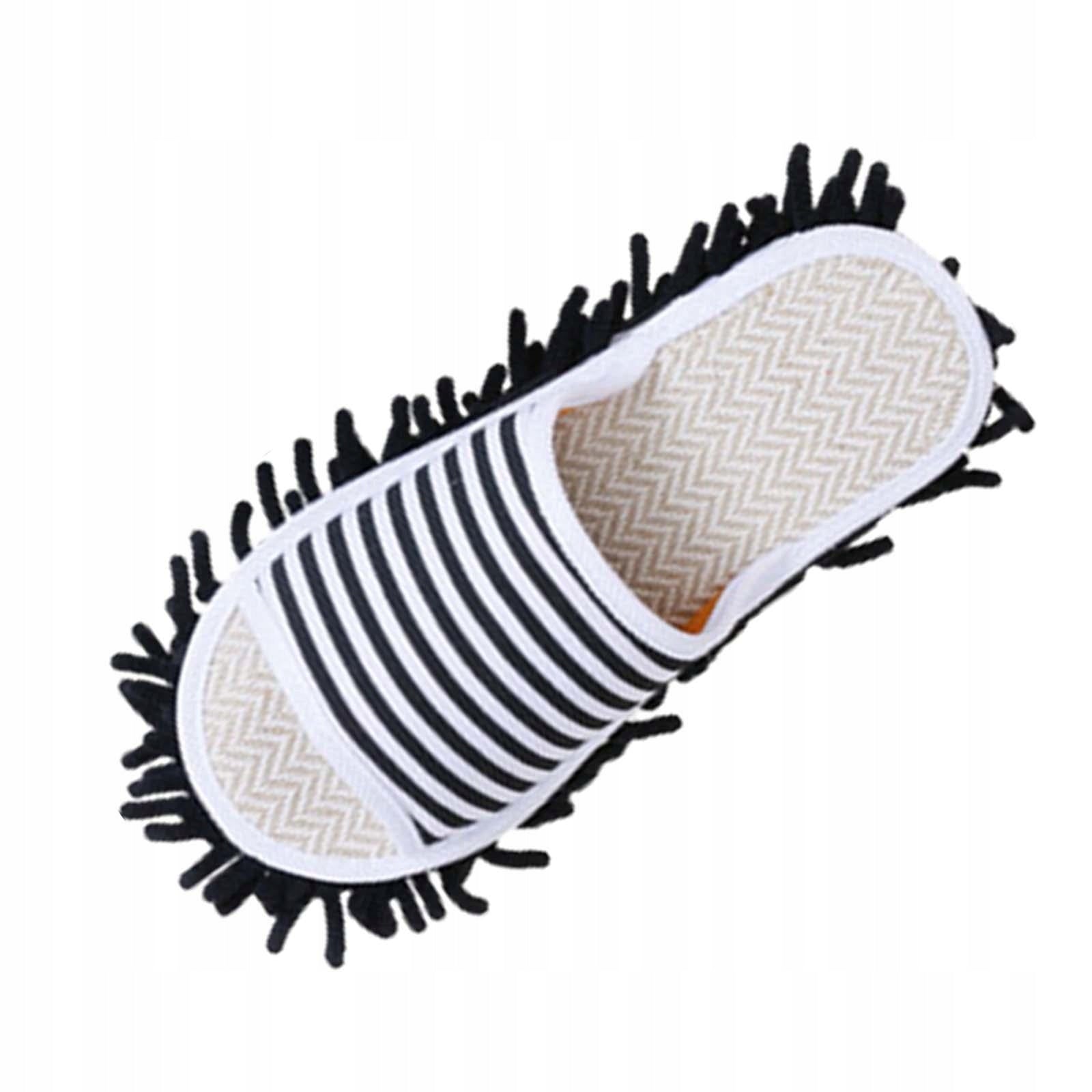 Mop Slippers Women Men Cleaning Shoes Cleaner Cleaning 35 To 38 Black
