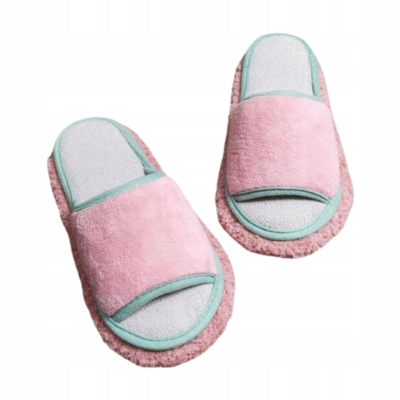 Mop Slippers Women Men Open Toe Practical Cleaning Shoes Pink Green 24.5cm Packaging status original