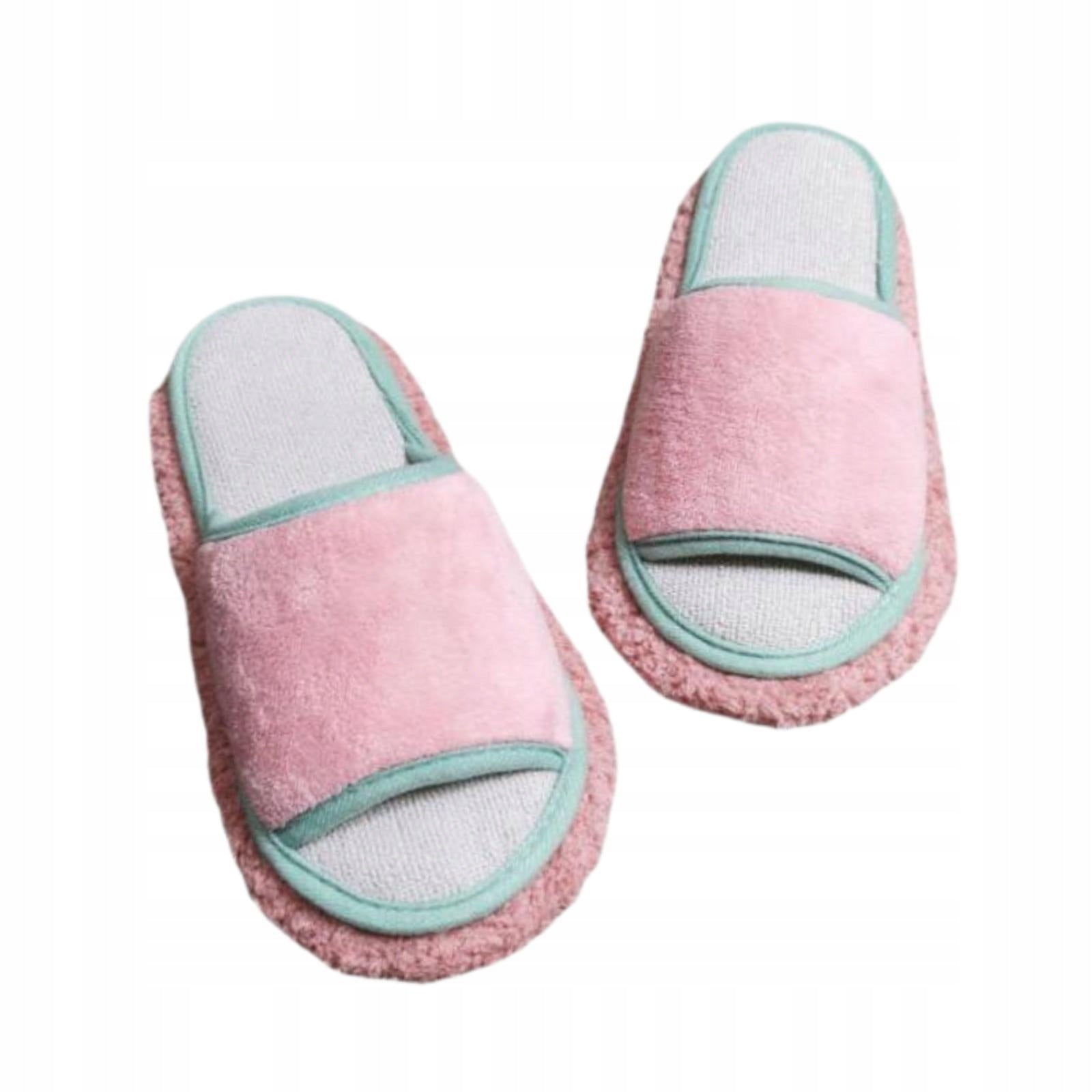 Mop Slippers Women Men Open Toe Practical Cleaning Shoes Pink Green 24.5cm