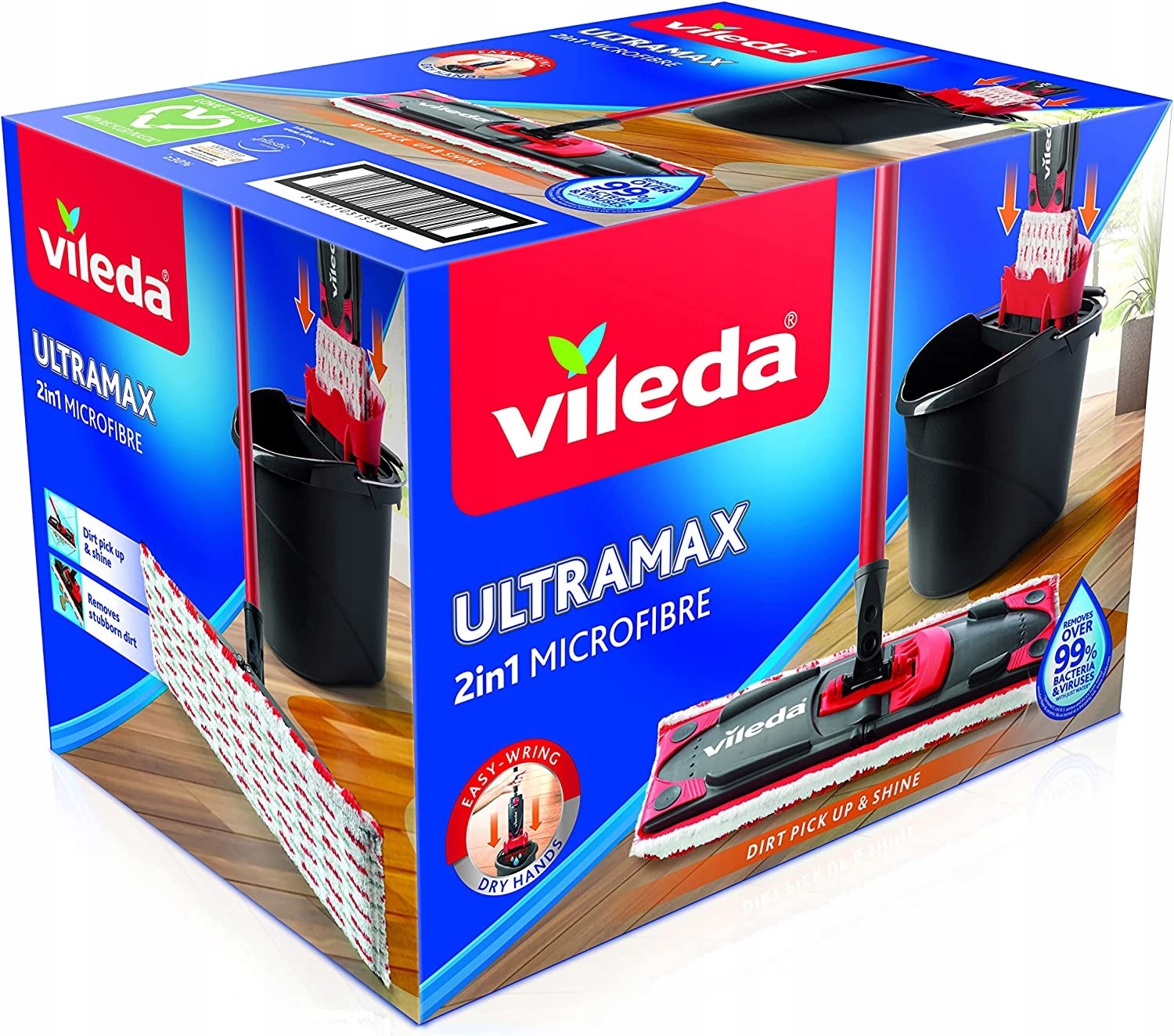 Mop Vileda Ultramax SET with BUCKET flat mop BOX