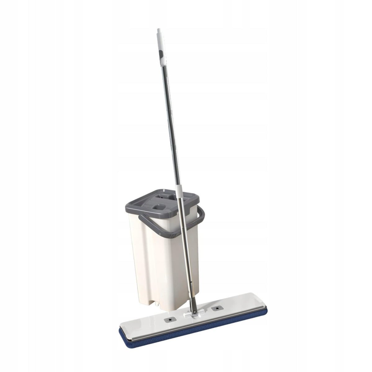 Mop and Bucket with Wringer Set Household Supply Flat Mop Wet Dry Style A Brand no brand