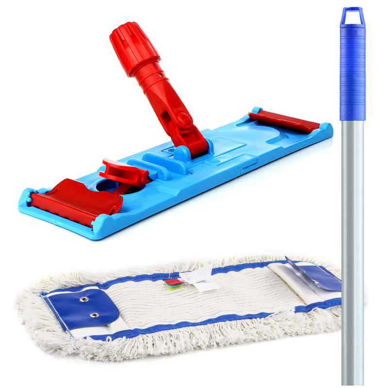 Mop cotton 40 cm + duo frame flat pocket insert speed + stick