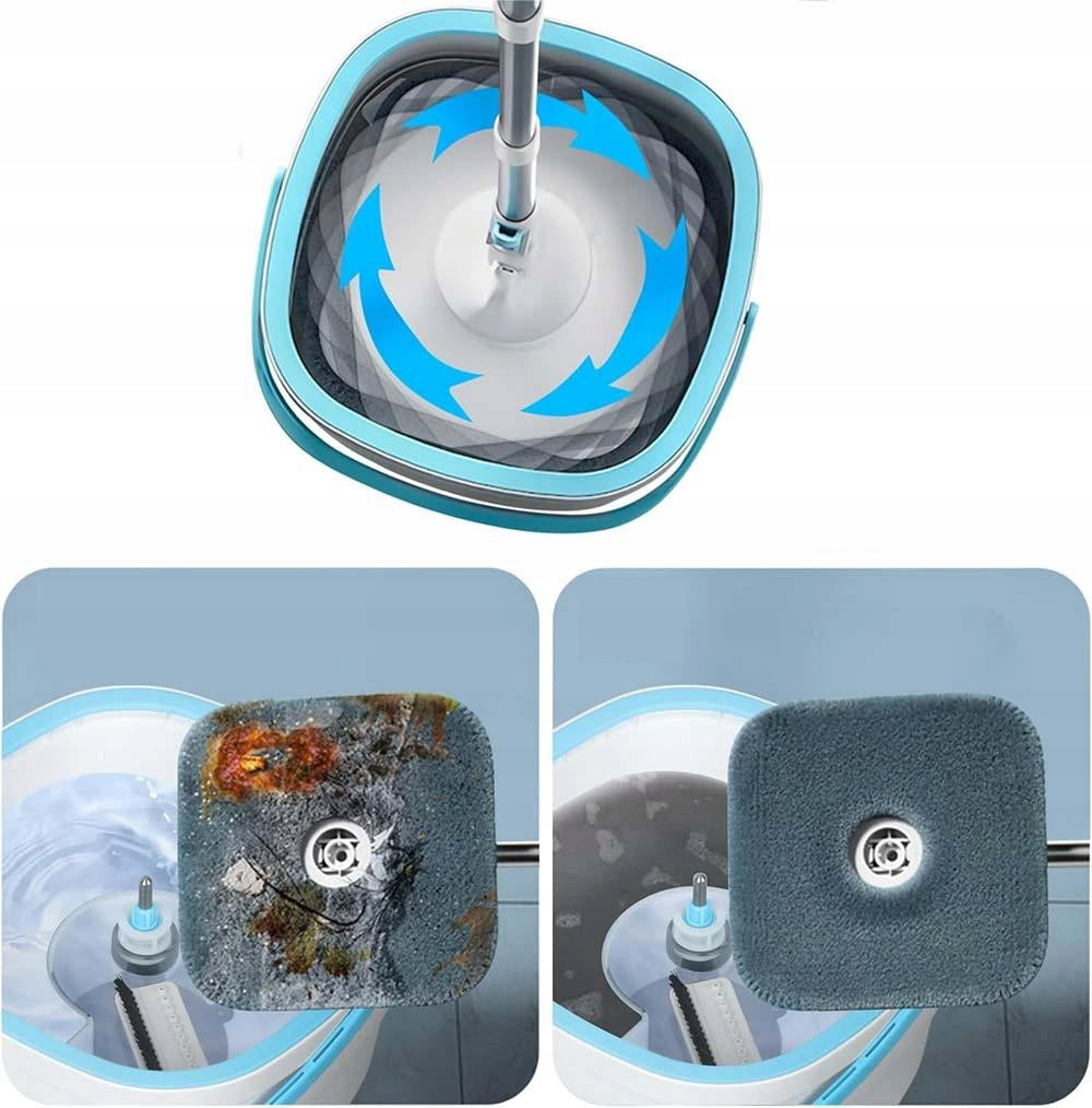 Mop with 2,5L bucket and 360° rotating head + 4 overlays Brand Bedee