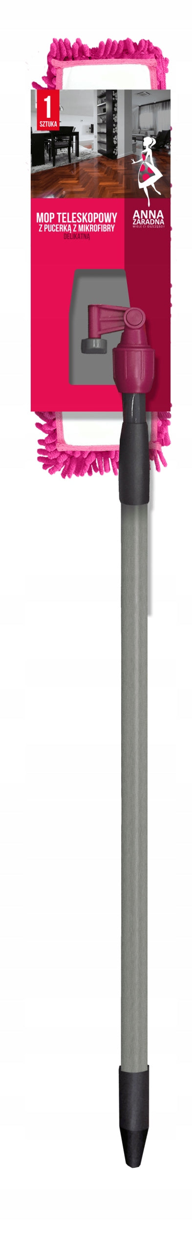 Mop with microfiber jacket delicate ANNA ZARADNA